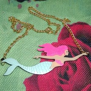 Laser-cut Mermaid Necklace